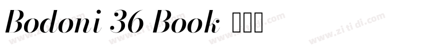Bodoni 36 Book字体转换